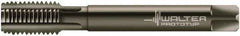 Walter-Prototyp - M10x1.00 Metric Fine 6HX 4 Flute Nitride/Oxide Finish Powdered Metal Straight Flute Machine Tap - Modified Bottoming, Right Hand Thread, 90mm OAL, 20mm Thread Length, Oversize - Eagle Tool & Supply