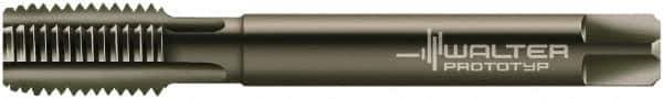 Walter-Prototyp - M30x3.50 Metric 6HX 5 Flute Nitride/Oxide Finish Powdered Metal Straight Flute Machine Tap - Modified Bottoming, Right Hand Thread, 180mm OAL, 42mm Thread Length, Oversize - Exact Industrial Supply