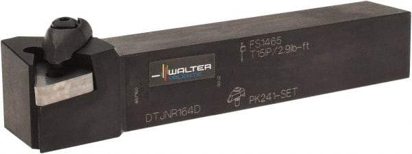 Walter - DTJN, Right Hand Cut, 1" Shank Height x 1" Shank Width, Negative Rake Indexable Turning Toolholder - 6" OAL, TN..2204.., TN..43.. Insert Compatibility, Series Walter Turn - Eagle Tool & Supply