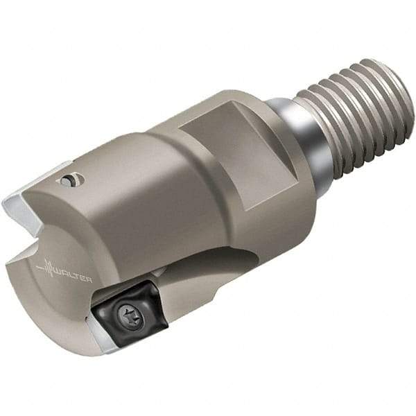 Walter - 25mm Cut Diam, 10mm Max Depth of Cut, Indexable Square Shoulder End Mill - Multiple Insert Styles, T22 Modular Connection, 90° Lead Angle, Through Coolant - Eagle Tool & Supply