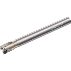 Walter - 25mm Cut Diam, 8mm Max Depth of Cut, 25mm Shank Diam, 200mm OAL, Indexable Square Shoulder End Mill - Multiple Insert Styles, Cylindrical Shank, 90° Lead Angle, Through Coolant, Series Xtra-tec - Eagle Tool & Supply