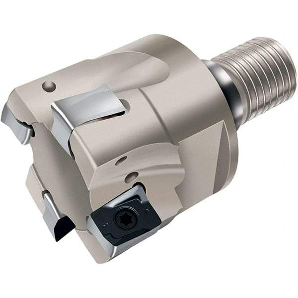 Walter - 40mm Cut Diam, 13mm Max Depth of Cut, Indexable Square Shoulder End Mill - Multiple Insert Styles, T36 Modular Connection, 90° Lead Angle, Through Coolant - Eagle Tool & Supply
