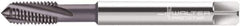 Walter-Prototyp - M4x0.70 Metric 3 Flute 6HX Modified Bottoming Spiral Flute Tap - Powdered Metal, AlCrN Finish, 63mm OAL, Right Hand Flute, Right Hand Thread, Series 2041663 - Eagle Tool & Supply