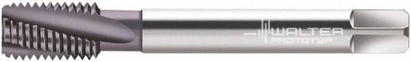Walter-Prototyp - M14x1.50 Metric Fine 4 Flute 6HX Modified Bottoming Spiral Flute Tap - Powdered Metal, AlCrN Finish, 100mm OAL, Right Hand Flute, Right Hand Thread, Series 2146663 - Eagle Tool & Supply