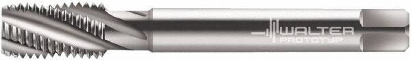 Walter-Prototyp - 1/2-13 UNC 4 Flute 3B Modified Bottoming Spiral Flute Tap - Powdered Metal, Bright Finish, 110mm OAL, Right Hand Flute, Right Hand Thread, Series 224604 - Eagle Tool & Supply