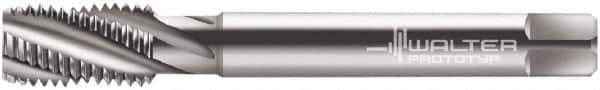 Walter-Prototyp - 5/8-18 UNF 4 Flute 3B Modified Bottoming Spiral Flute Tap - Powdered Metal, Bright Finish, 100mm OAL, Right Hand Flute, Right Hand Thread, Series 234604 - Eagle Tool & Supply
