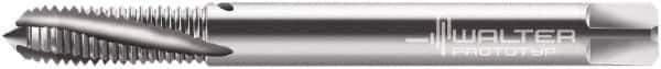 Walter-Prototyp - M6x1.00 Metric Special (MJ) 3 Flute 4H Modified Bottoming Spiral Flute Tap - Powdered Metal, Bright Finish, 80mm OAL, Right Hand Flute, Right Hand Thread, Series 2041014 - Eagle Tool & Supply