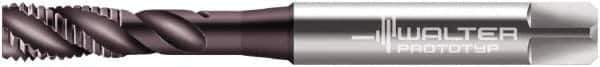 Walter-Prototyp - 1/4-28 UNF 3 Flute 2B Modified Bottoming Spiral Flute Tap - Powdered Metal, Hardlube Finish, 80mm OAL, Right Hand Flute, Right Hand Thread, Series EP2351312 - Eagle Tool & Supply
