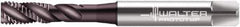 Walter-Prototyp - 1/4-28 UNF 3 Flute 2B Modified Bottoming Spiral Flute Tap - Powdered Metal, Hardlube Finish, 80mm OAL, Right Hand Flute, Right Hand Thread, Series EP2351312 - Eagle Tool & Supply