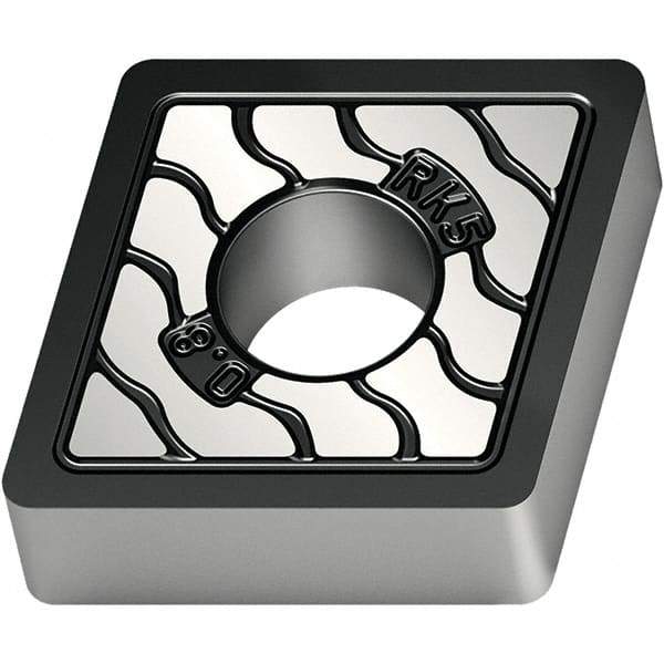 Walter - CNMA643 RK5 Grade WKK20S Carbide Turning Insert - TiCN/Al2O3/TiCN Finish, 80° Diamond, 3/4" Inscr Circle, 1/4" Thick, 3/64" Corner Radius - Eagle Tool & Supply