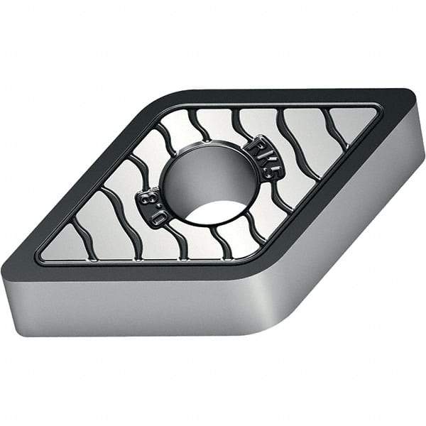 Walter - DNMA433 RK5 Grade WKK20S Carbide Turning Insert - TiCN/Al2O3/TiCN Finish, 55° Diamond, 1/2" Inscr Circle, 3/16" Thick, 3/64" Corner Radius - Eagle Tool & Supply