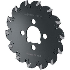 Walter - Arbor Hole Connection, 0.1575" Cutting Width, 2.2835" Depth of Cut, 200mm Cutter Diam, 1.5748" Hole Diam, 19 Tooth Indexable Slotting Cutter - F5055.B Toolholder, SX-4E Insert, Right Hand Cutting Direction - Eagle Tool & Supply