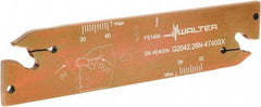 Walter - 1.0236" Blade Height, 5.9055" OAL, Neutral Cut, Double End Indexable Cut-Off Blade - 40mm Max Depth of Cut, G2042 N Blade - Eagle Tool & Supply