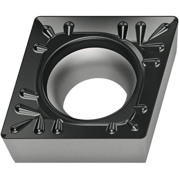 Walter - CCMT21.51 RM4 Grade WMP20S Carbide Turning Insert - TiCN/Al2O3/TiCN Finish, 80° Diamond, 1/4" Inscr Circle, 3/32" Thick, 1/64" Corner Radius - Eagle Tool & Supply