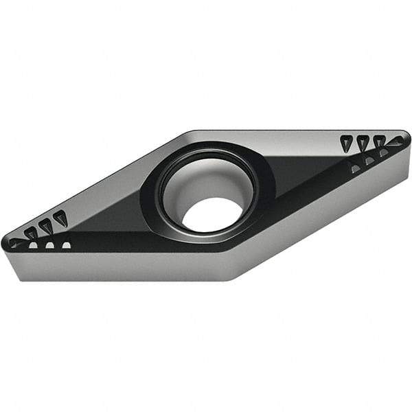 Walter - VCMT332 RP4 Grade WPP30S Carbide Turning Insert - TiCN/Al2O3/TiN Finish, 35° Diamond, 3/8" Inscr Circle, 3/16" Thick, 1/32" Corner Radius - Eagle Tool & Supply