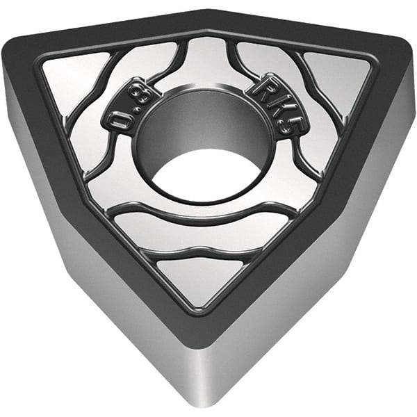 Walter - WNMA431 RK5 Grade WKK20S Carbide Turning Insert - TiCN/Al2O3/TiCN Finish, 80° Trigon, 1/2" Inscr Circle, 3/16" Thick, 1/64" Corner Radius - Eagle Tool & Supply