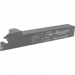 Walter - External Thread, 0.866" Max Depth of Cut, 4.9" OAL, Right Hand Indexable Grooving Cutoff Toolholder - 3/4" Shank Height x 3/4" Shank Width, SX-3.. Insert Style, G2012 Toolholder Style - Eagle Tool & Supply