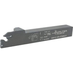 Walter - External Thread, 1.142" Max Depth of Cut, 4.9" OAL, Right Hand Indexable Grooving Cutoff Toolholder - 3/4" Shank Height x 3/4" Shank Width, SX-4.. Insert Style, G2012 Toolholder Style - Eagle Tool & Supply