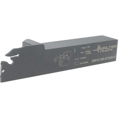 Walter - External Thread, 1.102" Max Depth of Cut, 4.9" OAL, Right Hand Indexable Grooving Cutoff Toolholder - 1" Shank Height x 1" Shank Width, SX-3.. Insert Style, G2012 Toolholder Style - Eagle Tool & Supply