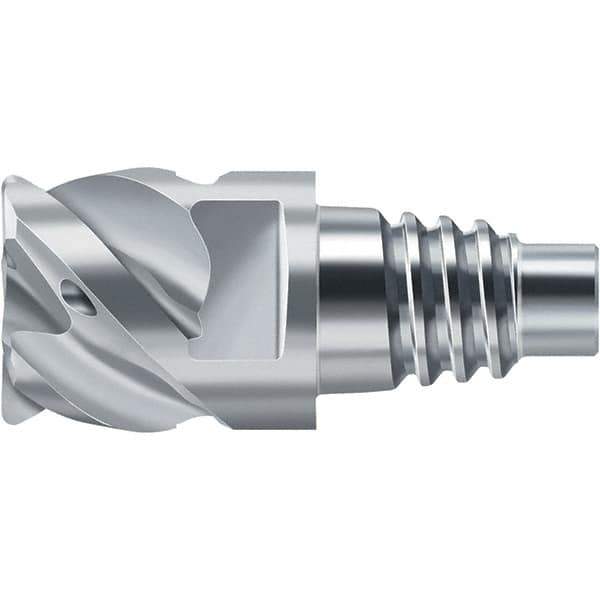 Walter-Prototyp - H2EC Carbide End Milling Tip Insert - TiAlN/TiAl Finish, 4 Flutes, 16mm Cutting Diam, 10mm Depth of Cut, 18.7mm Extension, 0.0787" Cnr Rad - Eagle Tool & Supply