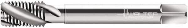 Walter-Prototyp - M6x1.00 Metric 2 Flute 6H Modified Bottoming Spiral Flute Tap - Cobalt, Bright Finish, 80mm OAL, Right Hand Flute, Right Hand Thread, Series N20566 - Exact Industrial Supply