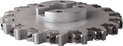 Seco - Shell Mount Connection, 0.6299" Cutting Width, 3.6024" Depth of Cut, 315mm Cutter Diam, 2.3622" Hole Diam, 18 Tooth Indexable Slotting Cutter - R335.25 Toolholder, LNHQ 1707, XNHQ 1707 Insert, Left Hand Cutting Direction - Eagle Tool & Supply
