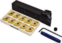 Seco - 11 Piece, DNMG Insert Style, PDJNL-16-4DJETL Toolholder Style, Indexable Turning Set - 1 Toolholder Included - Eagle Tool & Supply