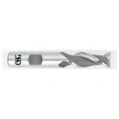 7/8 Dia. x 4-1/8 Overall Length 2-Flute Square End HSS-CO SE End Mill-Round Shank-Center Cutting-Uncoated - Eagle Tool & Supply