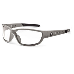 Kvasir Clear Lens Matte Gray Safety Glasses - Eagle Tool & Supply
