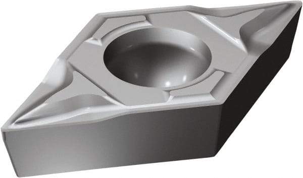 Sandvik Coromant - DCMT21.51 PF Grade 5015 Carbide Turning Insert - Uncoated, 55° Diamond, 1/4" Inscr Circle, 3/32" Thick, 1/64" Corner Radius - Eagle Tool & Supply