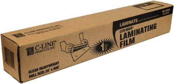 C-LINE - Self-Adhesive Laminating Film - 2 mil Thick x 24" Wide x 50' Long - Eagle Tool & Supply