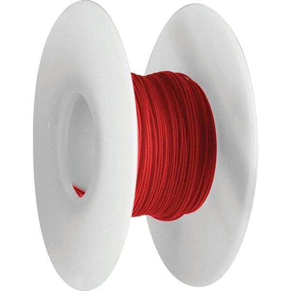 OK Industries - 30 AWG, 1 Strand, 304 m OAL, Copper Hook Up Wire - Red Kynar Jacket - Eagle Tool & Supply