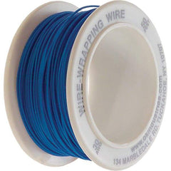 OK Industries - 30 AWG, 1 Strand, 15.2 m OAL, Copper Hook Up Wire - Blue Kynar Jacket - Eagle Tool & Supply