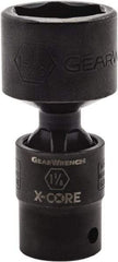 GearWrench - 1/2" Drive 11/16" Standard Universal Impact Socket - 6 Points, 3-5/91" OAL - Eagle Tool & Supply