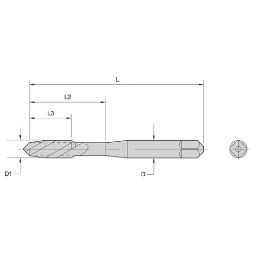 ‎16061 M5-0.8 HS G D4 3F PLUG FAST - Eagle Tool & Supply