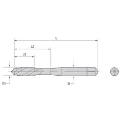 ‎16057 M4-0.7 HS G D4 3F PLUG FAST - Eagle Tool & Supply