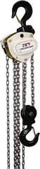 Jet - 6,600 Lb Lifting Capacity, 10' Lift Height, Hand Hoist - Made from Chain, 114' Overhaul to Lift 1' - Eagle Tool & Supply