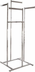 ECONOCO - Chrome 4-Way Display Rack - 71" High - Eagle Tool & Supply