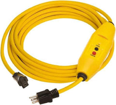Tower - 1 Outlet, 125 Volt, 15 Amp Rating, 4 to 6mA Max Surge, Plug In, Automatic, Commercial, Industrial GFCI - 25 Ft. Long Cord, 5-15P and R NEMA Configuration, Polycarbonate Housing - Eagle Tool & Supply