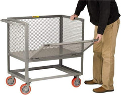 Little Giant - 2,000 Lb Capacity Steel Raised Deck Box Truck - Steel Deck, 30" OAW, 48" Platform Length x 20" Platform Height, Polyurethane Casters - Eagle Tool & Supply