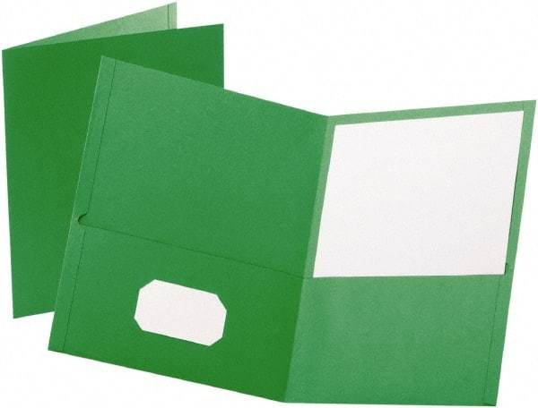 OXFORD - 8-1/2" Long x 11" Wide Pocket - Green - Eagle Tool & Supply