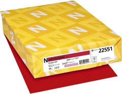 Neenah Paper - 8-1/2" x 11" Red Colored Copy Paper - Use with Laser Printers, Inkjet Printers, Copiers - Eagle Tool & Supply