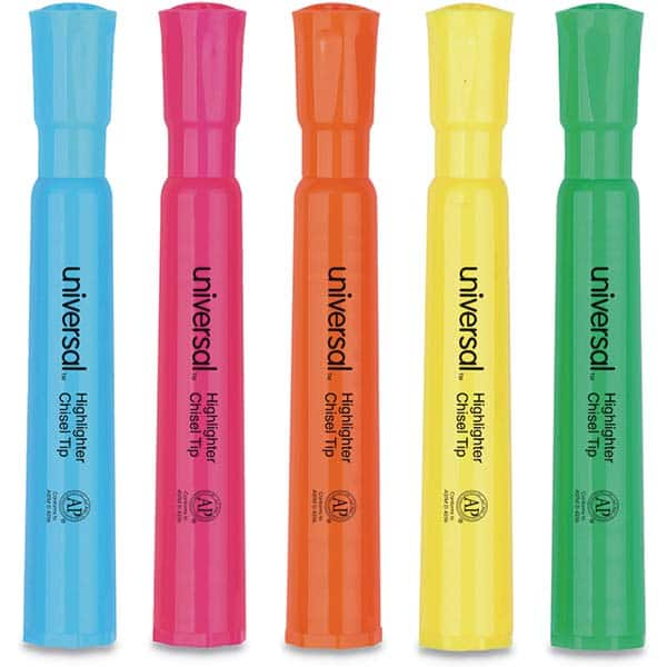 UNIVERSAL - Markers & Paintsticks Type: Highlighters Color: Assorted - Eagle Tool & Supply