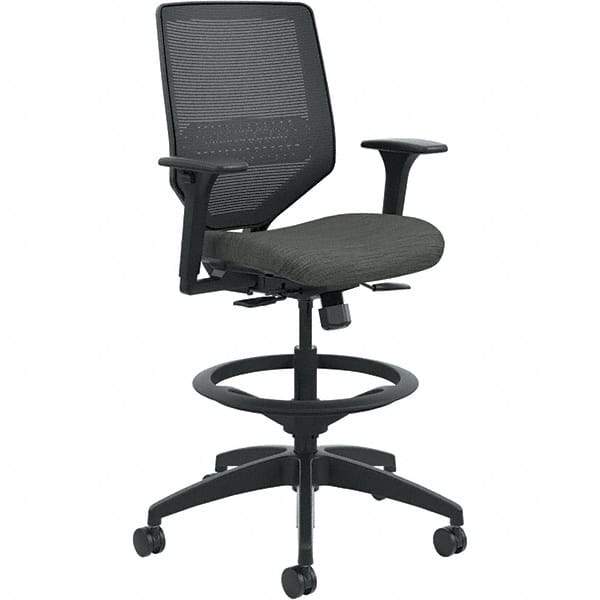 Hon - 53" High Mid Back Chair - 29-3/4" Wide x 28-3/4" Deep, Fabric Mesh Seat, Ink - Eagle Tool & Supply