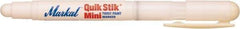 Markal - White Solid Paint Marker - Fine Medium Tip, Alcohol Base Ink - Eagle Tool & Supply