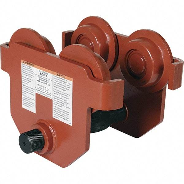 Vestil - 3 Ton Capacity Low Profile Manual Trolley - 3" to 8-5/8" Flange Width - Eagle Tool & Supply