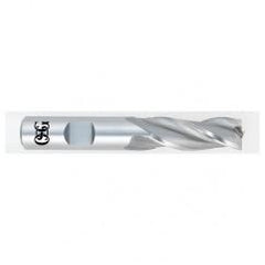 5/8 Dia. x 3-3/4 Overall Length 3-Flute Square End HSS-CO SE End Mill-Round Shank-Center Cutting-Uncoated - Eagle Tool & Supply