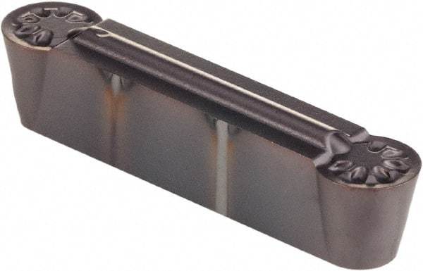 Kennametal - 0505R GUP Grade KCU25, 5.05mm Cutting Width Carbide Grooving Insert - Neutral, 2.52mm Corner Radius, AlTiN Finish - Eagle Tool & Supply