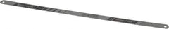 Starrett - 12" Long, 18 Teeth per Inch, Carbon Steel Hand Hacksaw Blade - Toothed Edge, 1/2" Wide x 0.025" Thick, Flexible - Eagle Tool & Supply