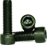 M10 - 1.50 x 75mm - Black Finish Heat Treated Alloy Steel - Cap Screws - Socket Head - Eagle Tool & Supply